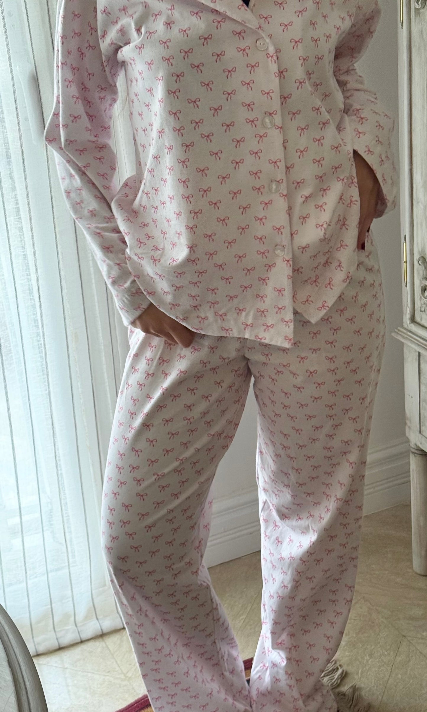 The Classic Long Sleeve PJ - Bows