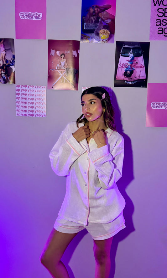 The Muslin PJ - White