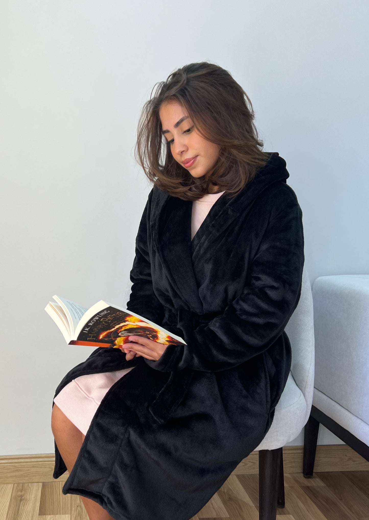 Black Cozy - Fur Robe
