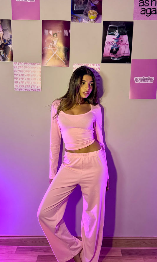 The Jersey Lounge Set - Blush Pink