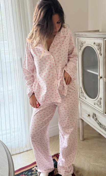 The Classic Long Sleeve PJ - Bows
