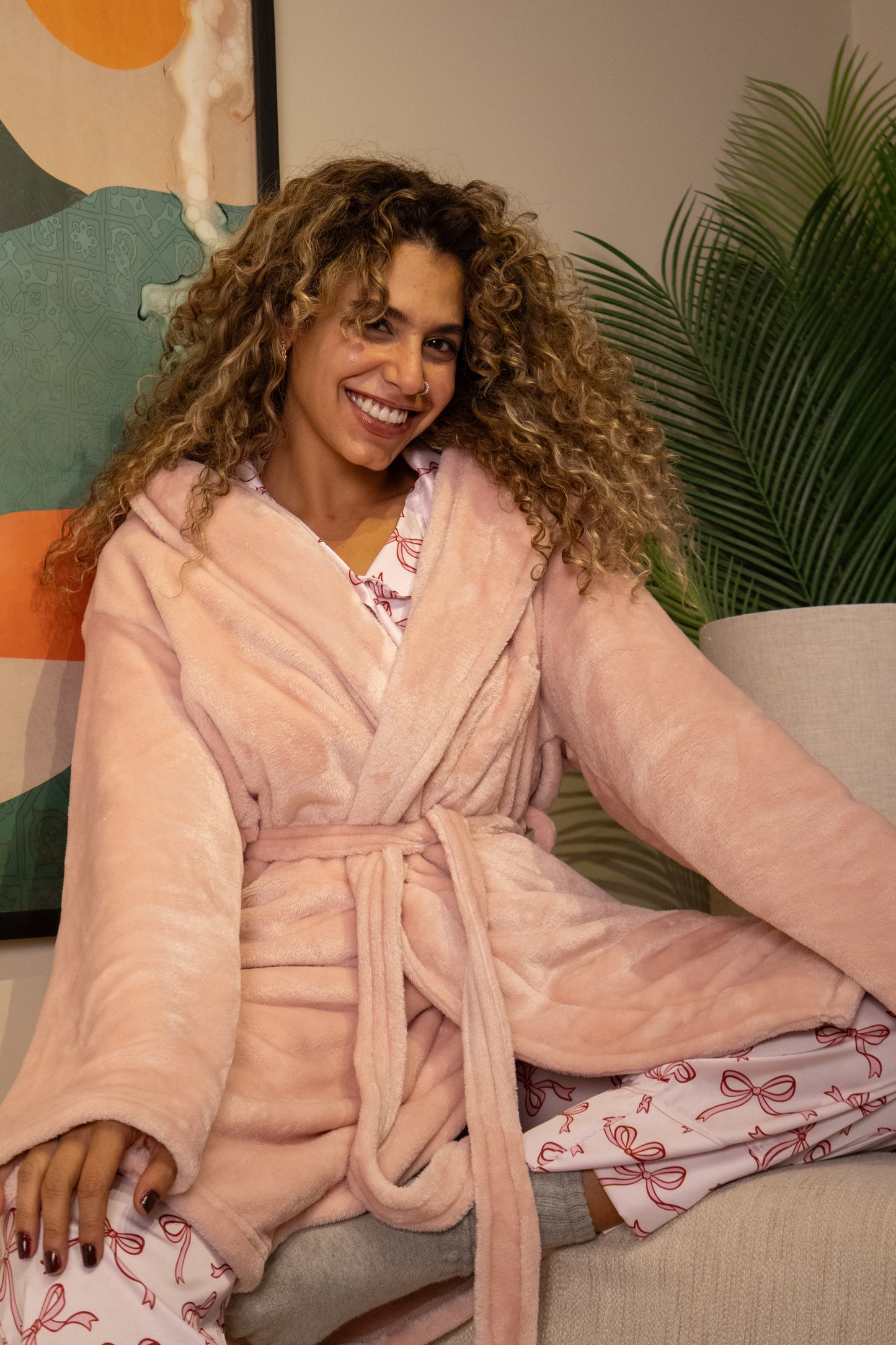 Blush Cozy - Fur Robe