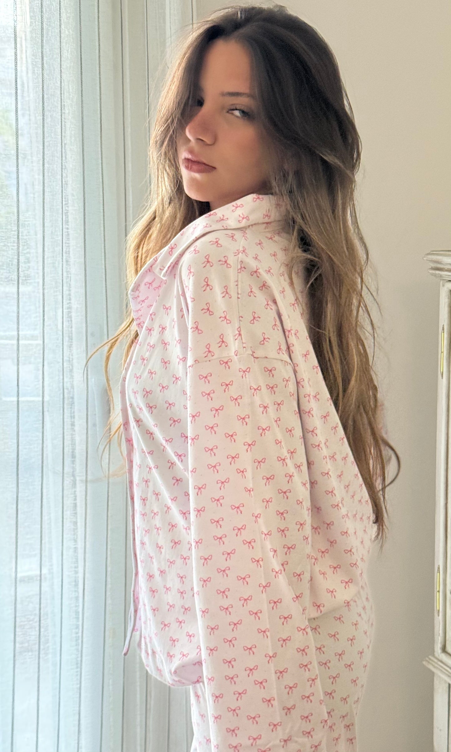 The Classic Long Sleeve PJ - Bows