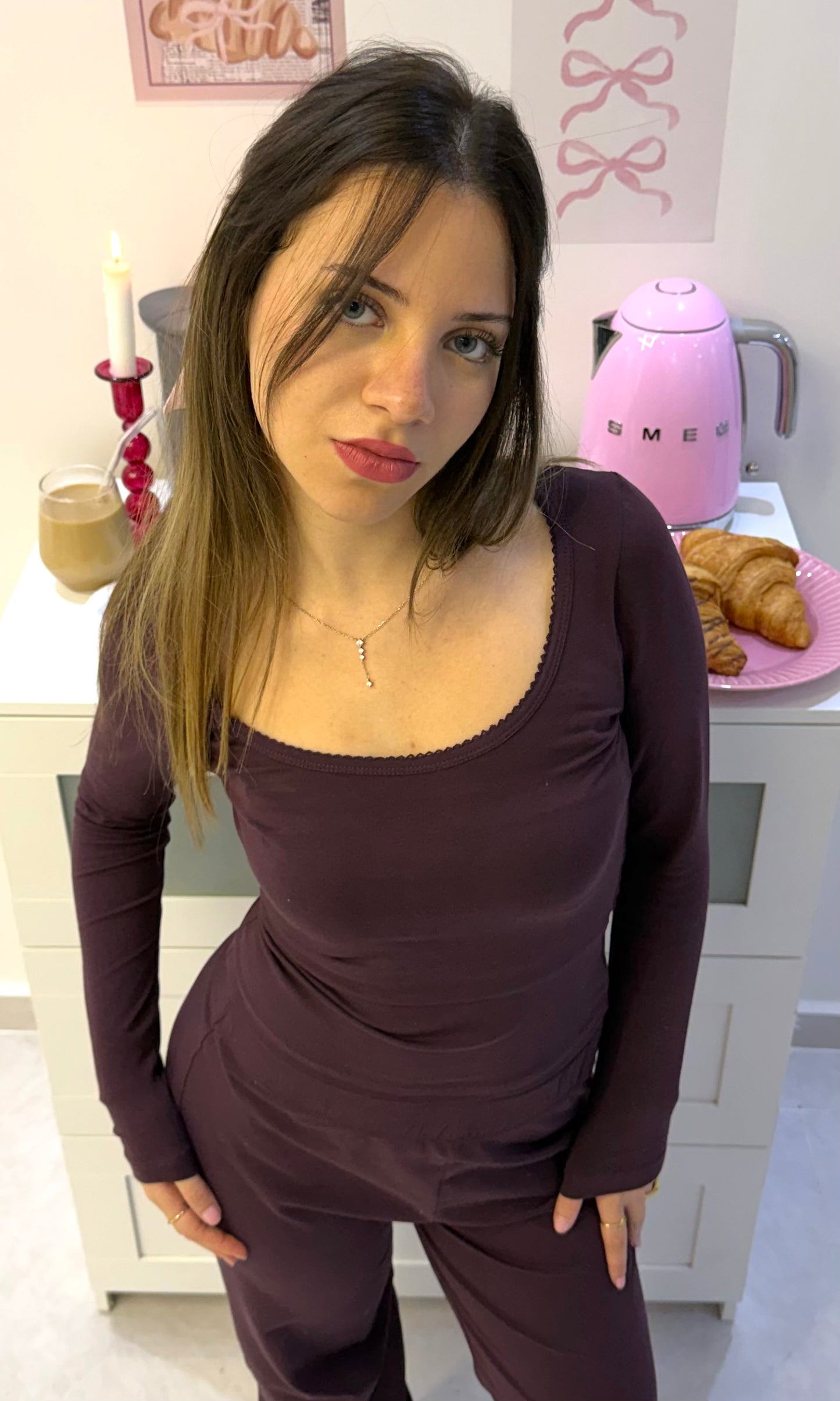 The Jersey Lounge Set - Deep Burgundy