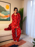 Maroon Bow - Classic Velvet PJ