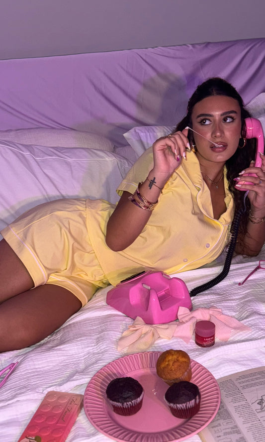 Classic Cotton Shorts PJ - Butter Yellow