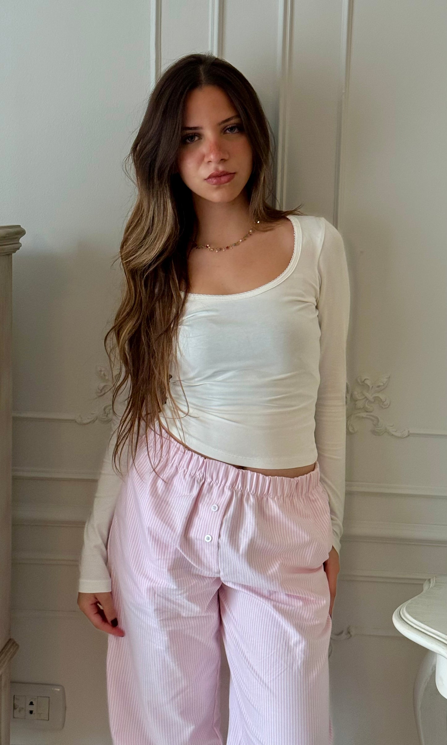 The Boxer Pants PJ - Pink Stripe