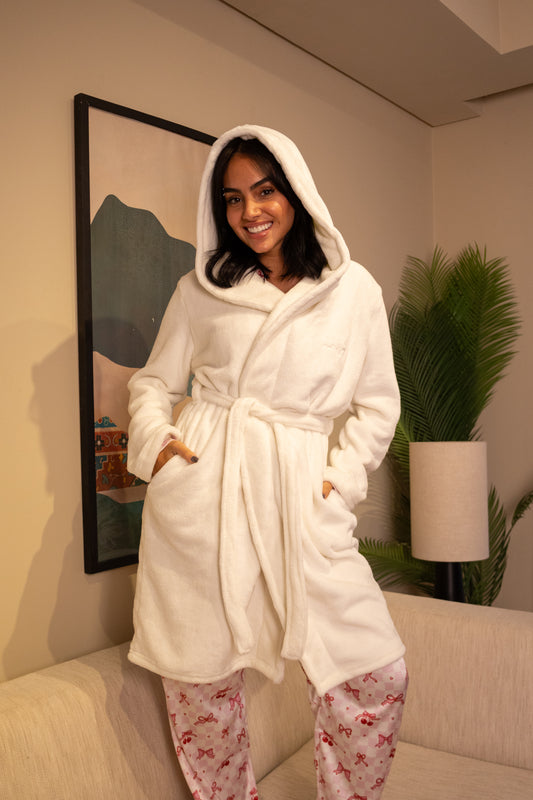 Off White Cozy - Fur Robe