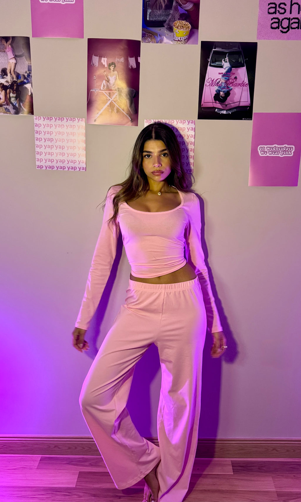The Jersey Lounge Set - Blush Pink