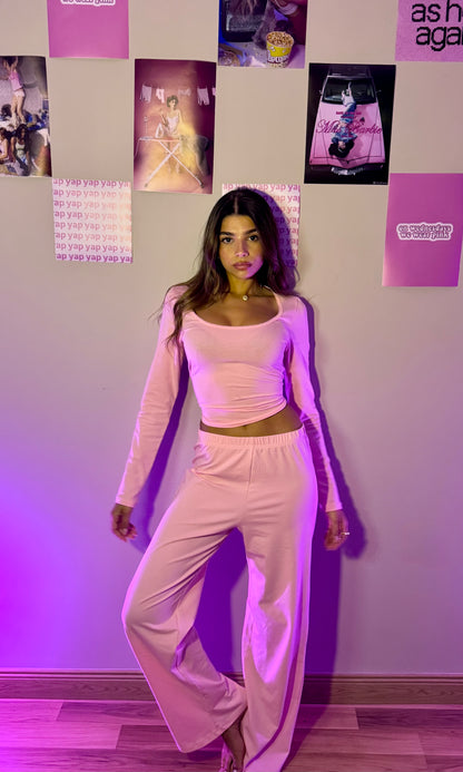 The Jersey Lounge Set - Blush Pink