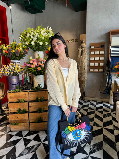 Muslin Shirt Butter Yellow