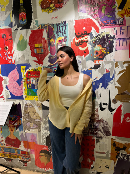 Muslin Shirt Butter Yellow