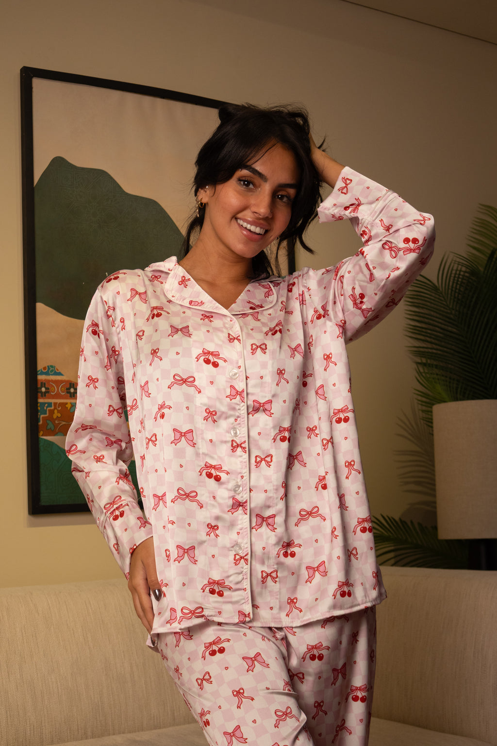 The Cherry Muse Satin PJ
