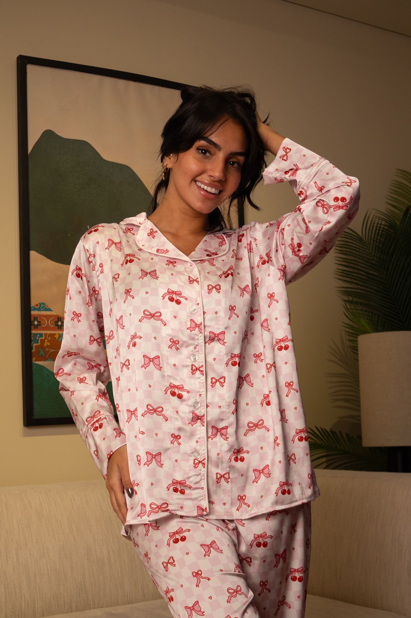 The Cherry Muse Satin PJ